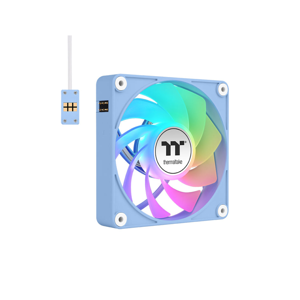 VENTILADOR INV MAGNETICO CAJA THERMALTAKE CT120 EX ARGB 3XVENT AZUL HYDRANGEA