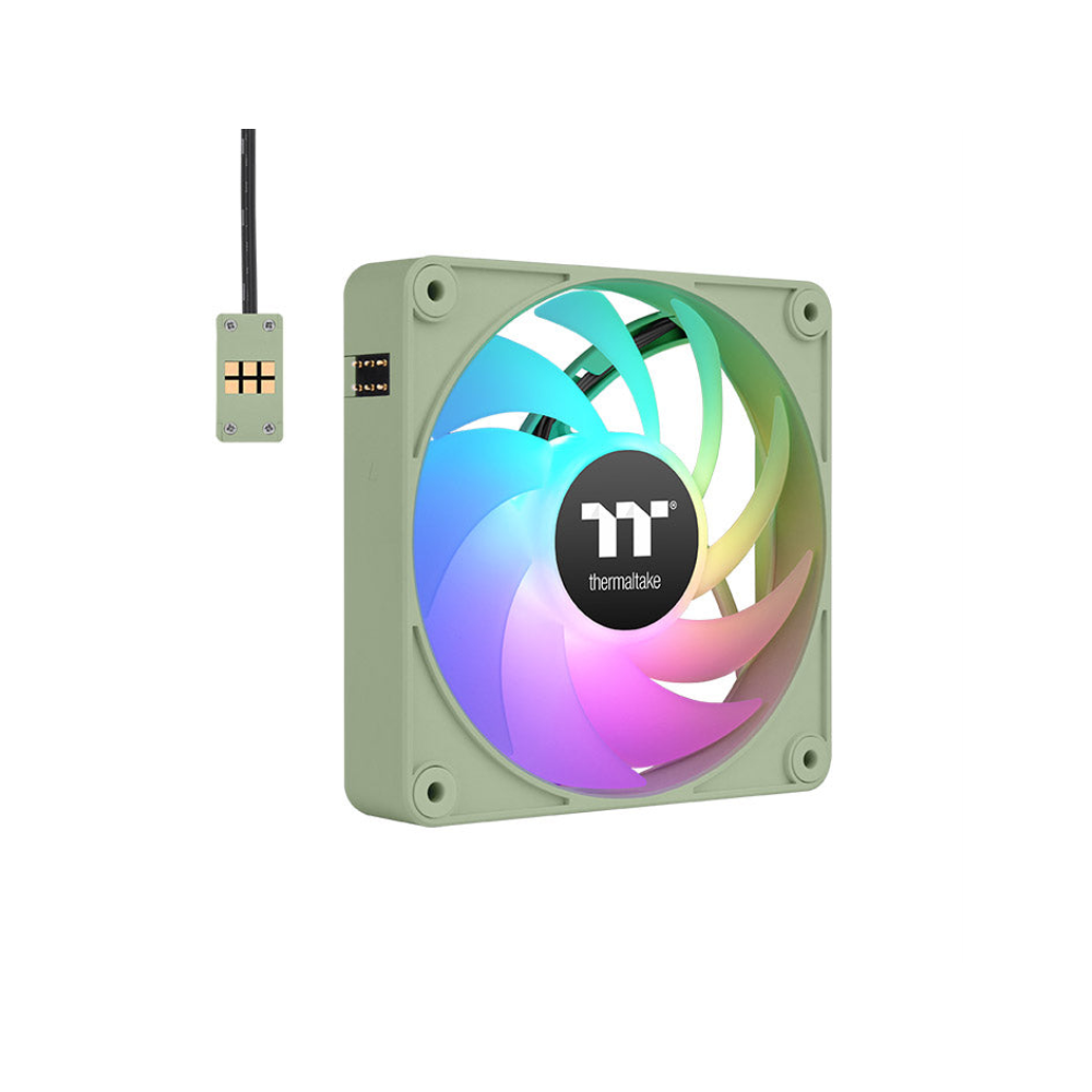 VENTILADOR MAGNETICO DE CAJA THERMALTAKE CT120 EX ARGB 3XVENT VERDE MATCHA