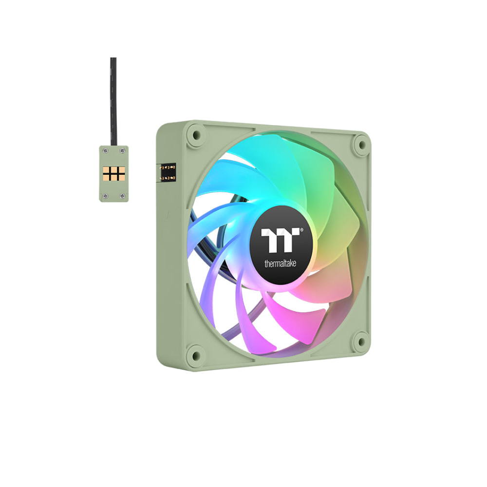 VENTILADOR INV MAGNETICO CAJA THERMALTAKE CT120 EX ARGB 3XVENT VERDE MATCHA