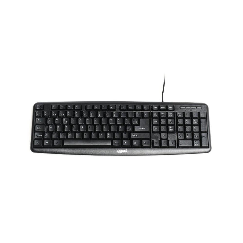 iggual Teclado estándar CK-BASIC-105T negro