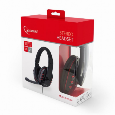 AURICULARES GEMBIRD MICROFONO CONTROL VOL NEGRO ALAMBRICO