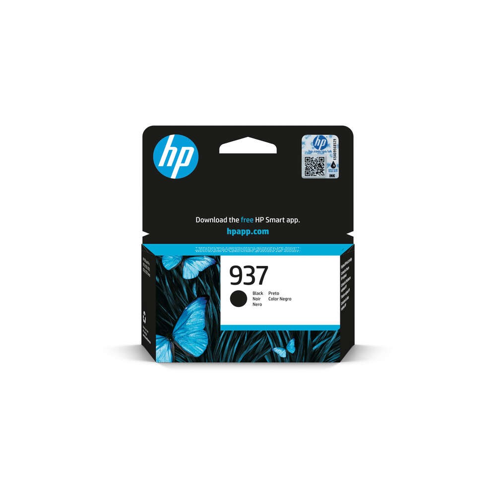 HP 937 Negro Cartucho de Tinta Original - 4S6W5NE