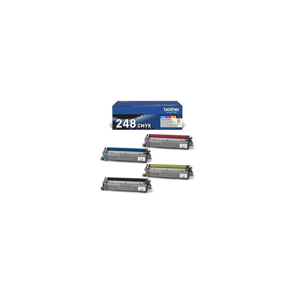 Brother TN248CMYK Pack de 4 Cartuchos de Toner Originales - TN248VAL