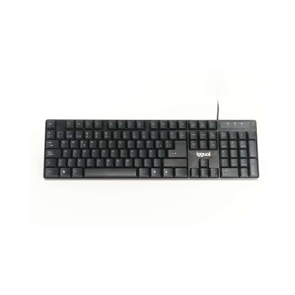 iggual Teclado estándar CK-FRAMELESS-105T negro