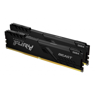 DDR4 KINGSTON 2x 16GB 3600 FURY BEAST NEGRO