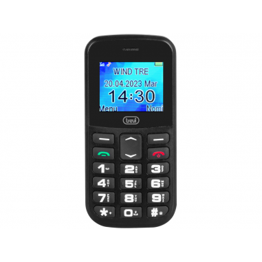 TELEFONO TREVI MAX 20 SENIOR PHONE BIG BUTTON FUNCION S.O.S. BLACK