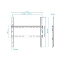 Tooq soporte pared lp1070f-b pantallas 32"-70"