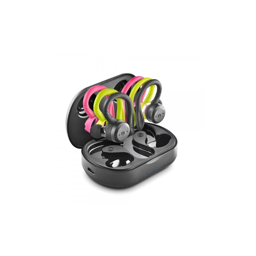 NGS Artica Jogger Auriculares Deportivos Bluetooth 5.3 TWS - Incluye 3 Sujeciones de Silicona de Diferentes Colores - Manos Libr