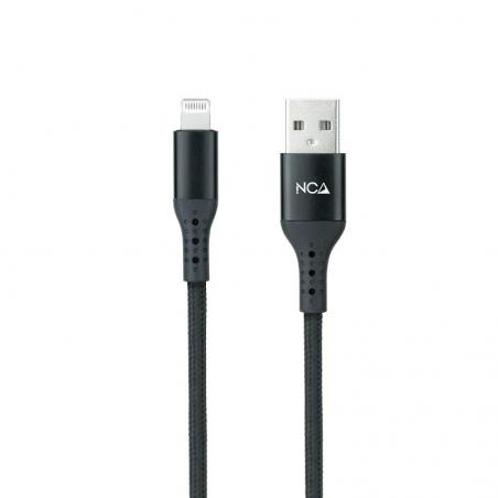 Nanocable cable lightining-usb a/m, negro, 1 m