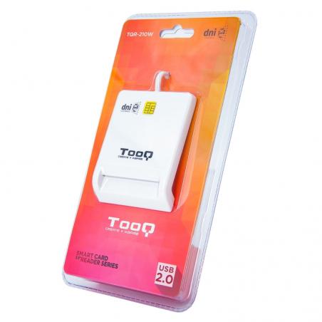 Tooq lector de tarjetas dnie usb 2.0 blanco