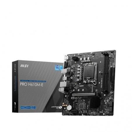 Msi placa base pro h610m-e ddr5 matx 1700