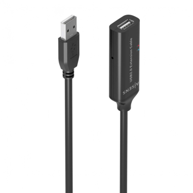 CABLE AISENS USB 2.0 PROLONGADOR AMPLIFICADOR A/M-A/H NEGRO 5.0M