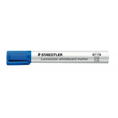 Staedtler Lumocolor 351 Rotulador para Pizarra - Punta Redonda - Trazo 2mm - Capuchon con Clip - Color Azul