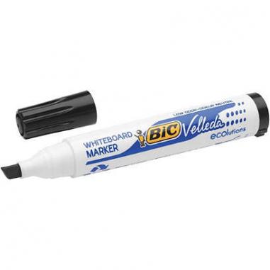 Bic Velleda 1751 ECOlutions Marcadores para Pizarra - Punta Biselada - Trazo entre 3mm y 5.5mm - Tinta con Base de Alcohol - Eco