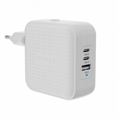 HYPER 70W USB-C GAN TRAVEL CHARGER (3C+1A) - WHITE