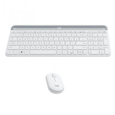 Logitech mk470 teclado+ratón inalambrico blanco