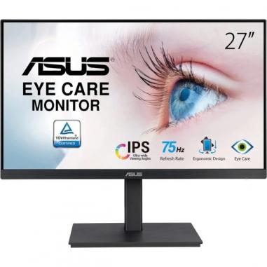 Asus Monitor 27" IPS LED FullHD 1080p 75Hz - Respuesta 5ms - Ajustable en Altura y Giratorio - Angulo de Vision 178° - 16:9 - HD