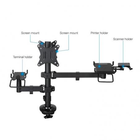 Tooq soporte mesa tpv/impresora/terminal/lector