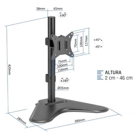 Iggual ssm01 soporte sobremesa 1 monitor 13"-32"