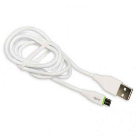 Iggual cable usb-a/micro-usb 100 cm blanco