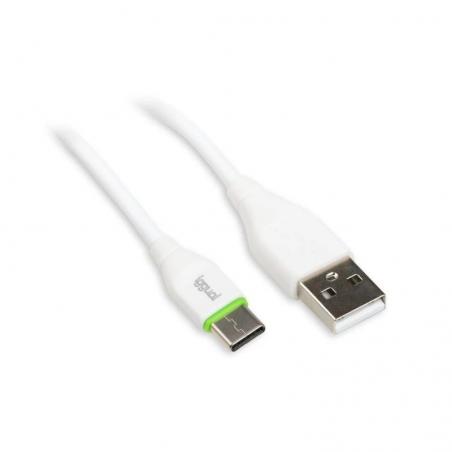 Iggual cable usb-a/usb-c 100 cm blanco