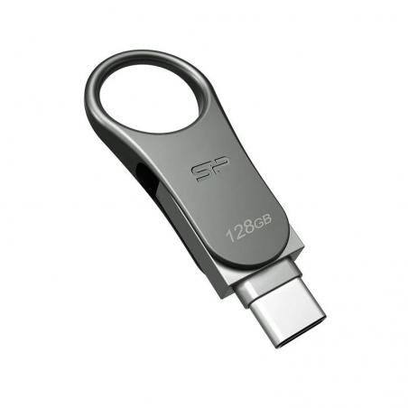 Sp lapiz usb c80 usb-c 3.2 128gb dual metalico