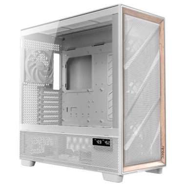 CAJA ANTEC FLUX PRO_EUV WOOD ATX 2XUSB3.0 SIN FUENTE BLANCO