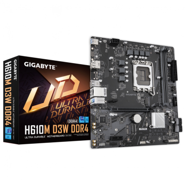 PLACA BASE GIGABYTE H610M D3W S1700 MATX DDR4