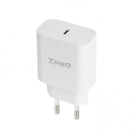 Tooq cargador pared usb-c pd3.0 20w blanco