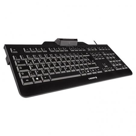 Cherry teclado+lector chip integrado (dnie) negro