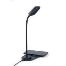 Gembird TA-WPC10-LED-01 cargador de dispositivo móvil Smartphone Negro CC Cargador inalámbrico Interior