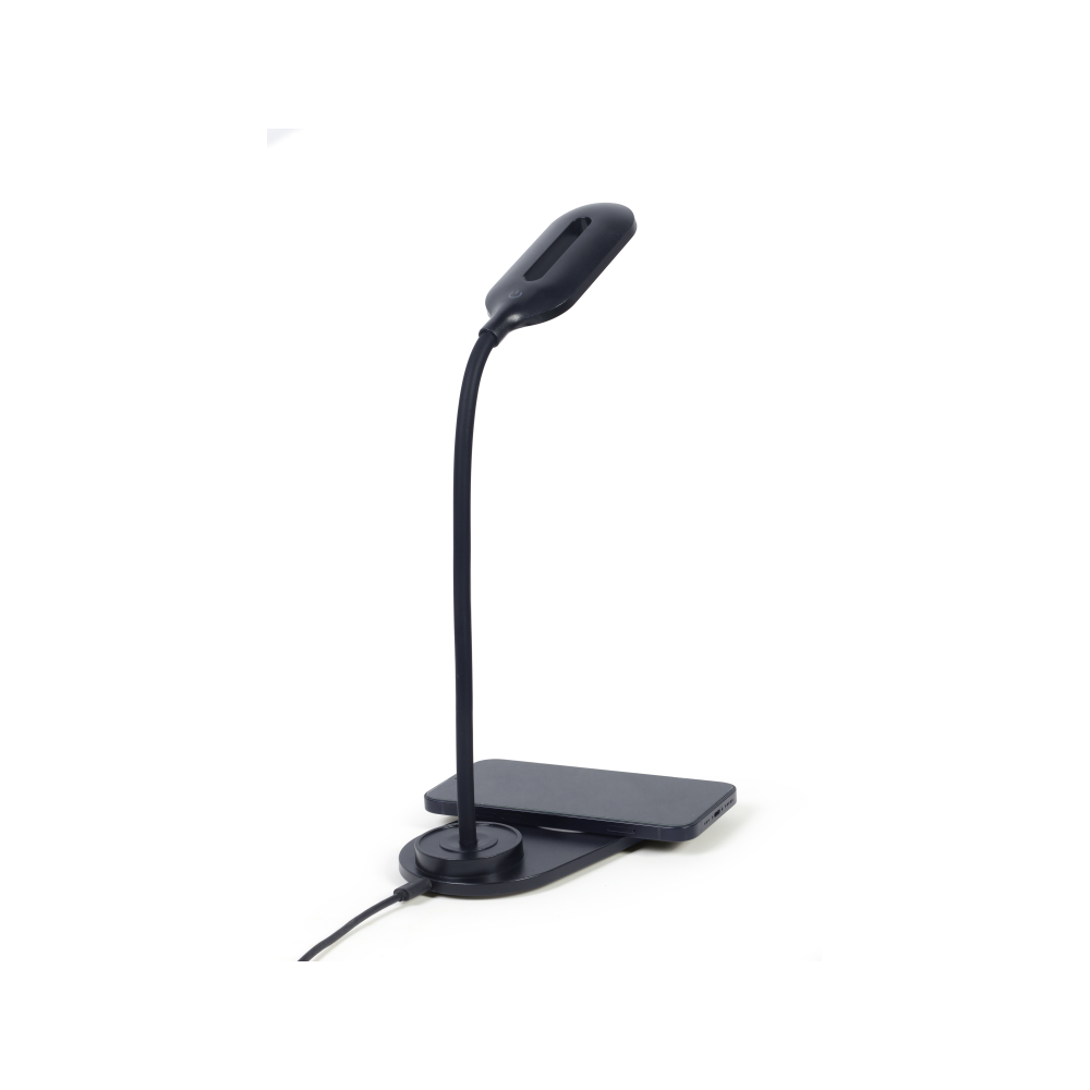 Gembird TA-WPC10-LED-01 cargador de dispositivo móvil Smartphone Negro CC Cargador inalámbrico Interior