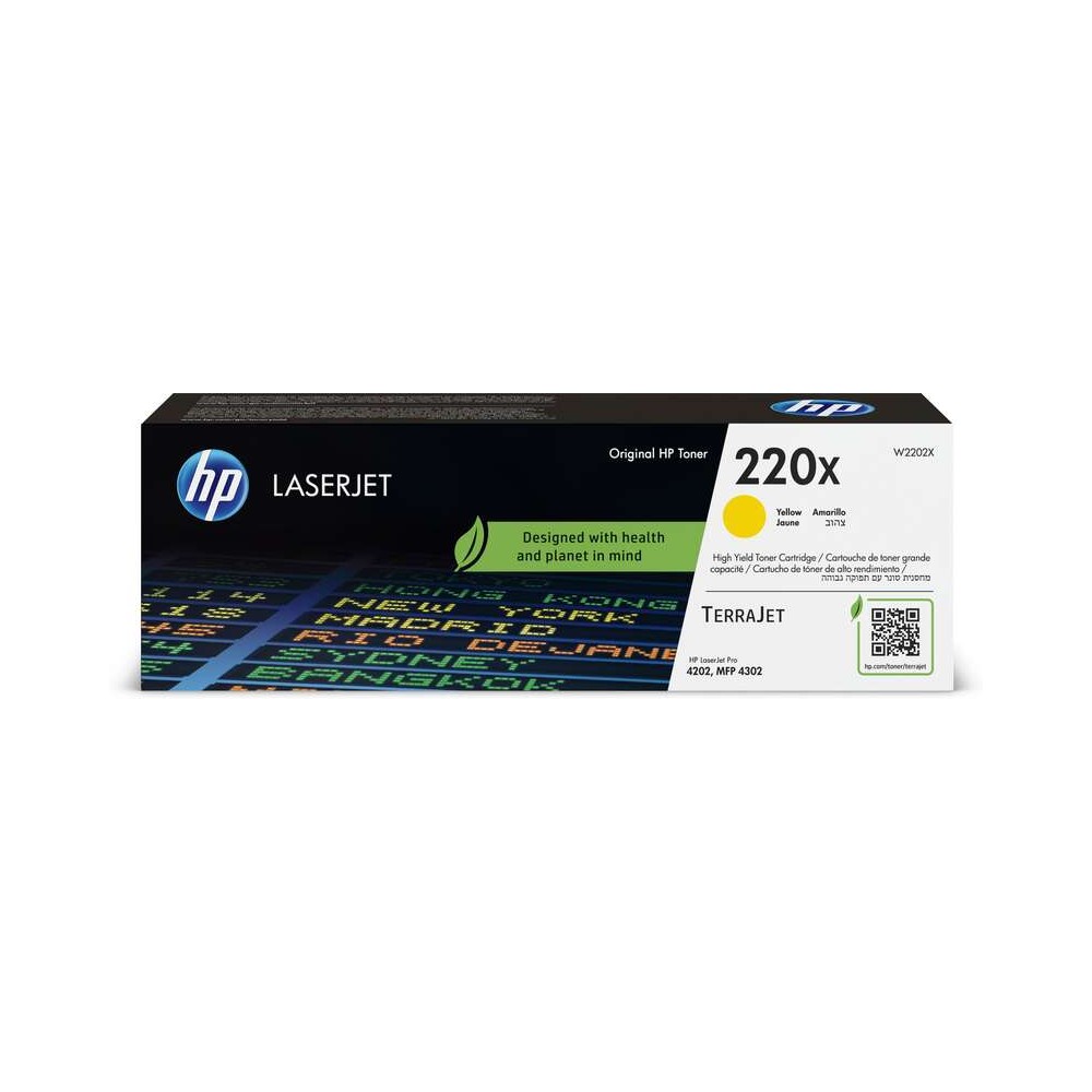 HP W2202X Amarillo Cartucho de Toner Original - 220X