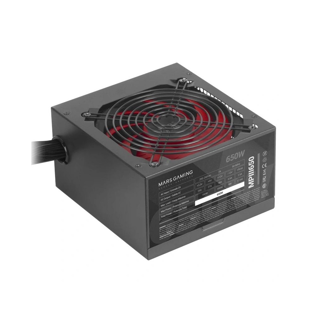Mars gaming fuente alimentacion mpiii 650w,silent