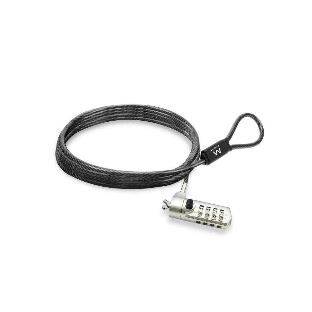 Ewent candado para portátil con combinación wedge