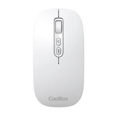 Coolbox ratón w02-ia inalámbrico rf+bt blanco