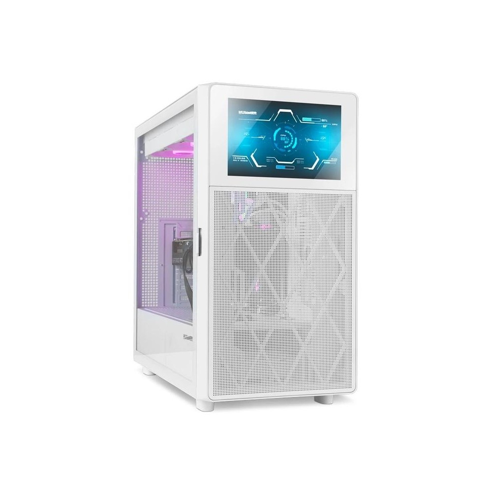 Nox semitorre hummer biospantalla lcd 8" blanco