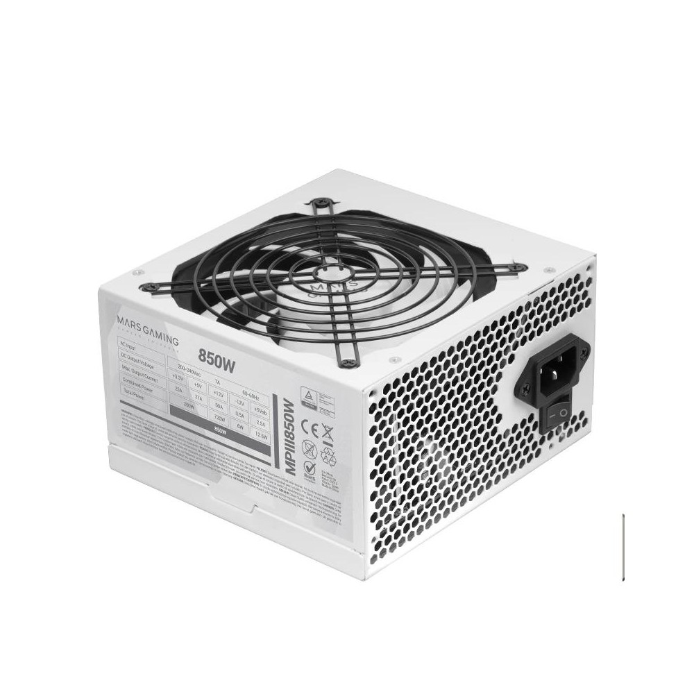 Mars gaming fuente mpiii 850w ultra silent