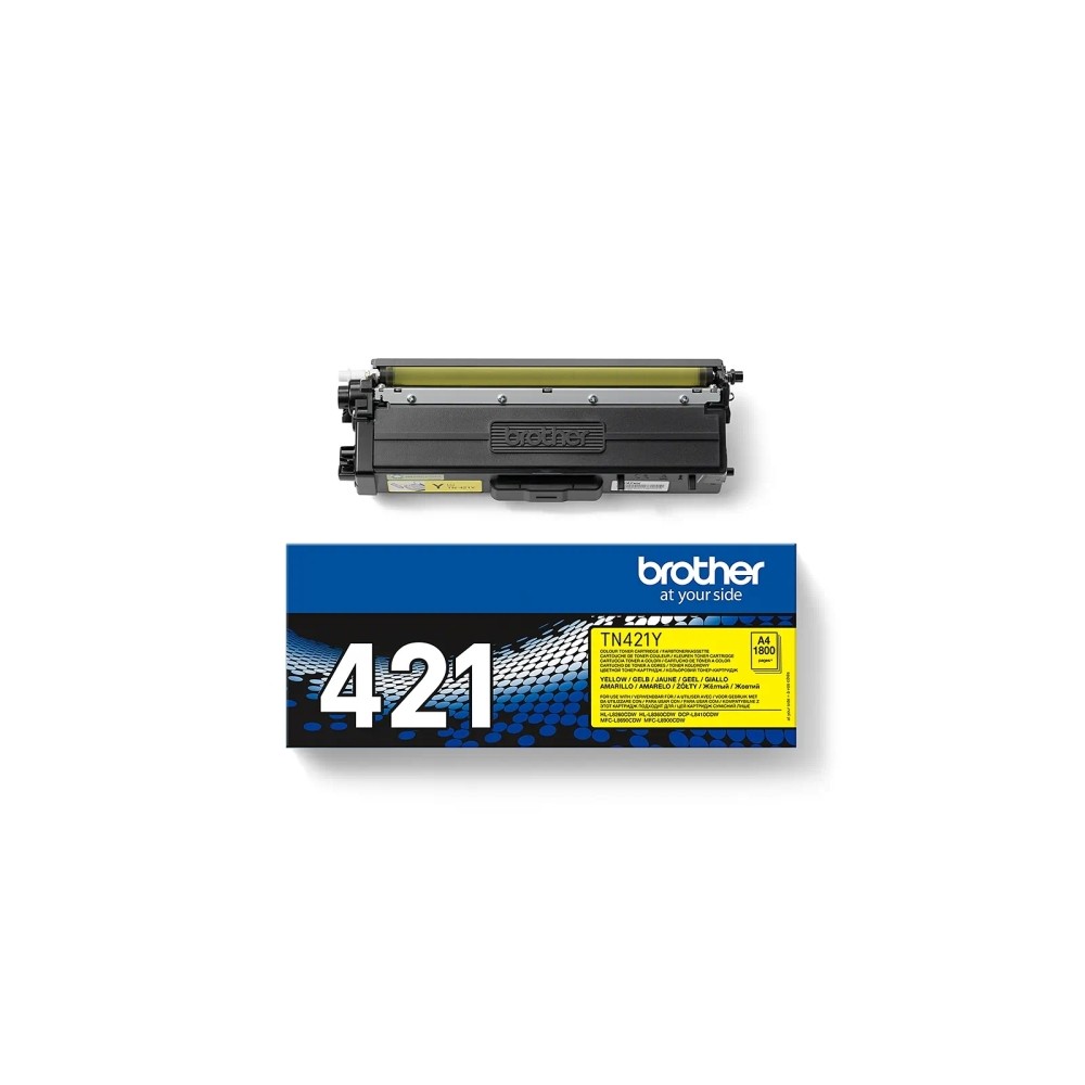 Brother TN421 Amarillo Cartucho de Toner Original - TN421Y