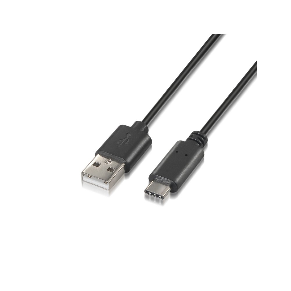 CABLE AISENS USB 2.0 3A TIPO USB-C M-A M NEGRO 2.0M
