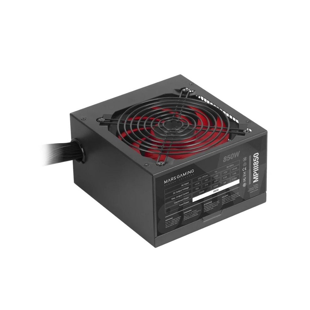 Mars gaming psu mpiii 850w, 85% ef, smd silent