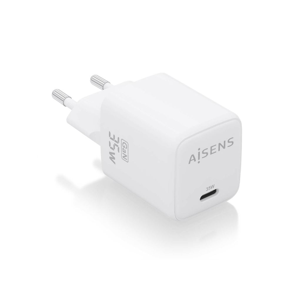 CARGADOR AISENS GAN 35W 1XUSB-C PD3.0 QC4.0 BLANCO