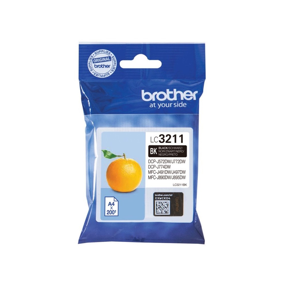 Brother cartucho lc3211bk negro blister