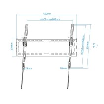 Tooq soporte pared lp1081t-b incl pantallas 37-80"