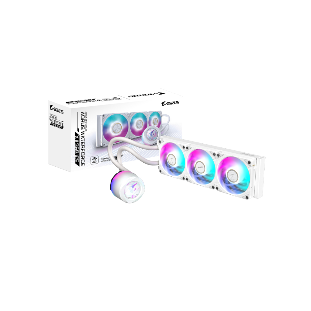 REFRIGERACION LIQUIDA CPU GIGABYTE AORUS WATERFORCE 360 BLANCO ARGB