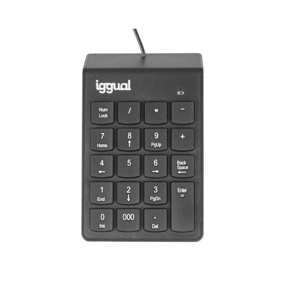 Iggual teclado numérico usb ck-num-19t negro