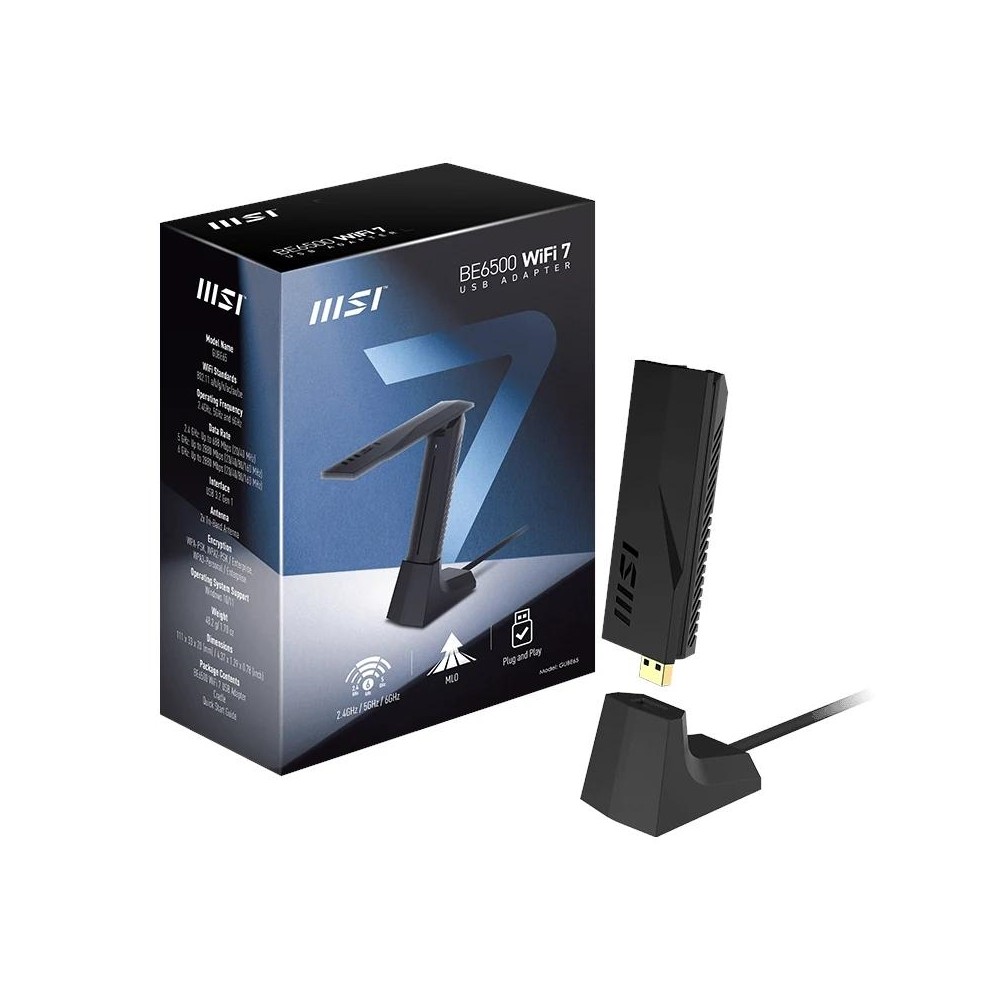 Msi gube65 be6500 wifi7 usb adapter