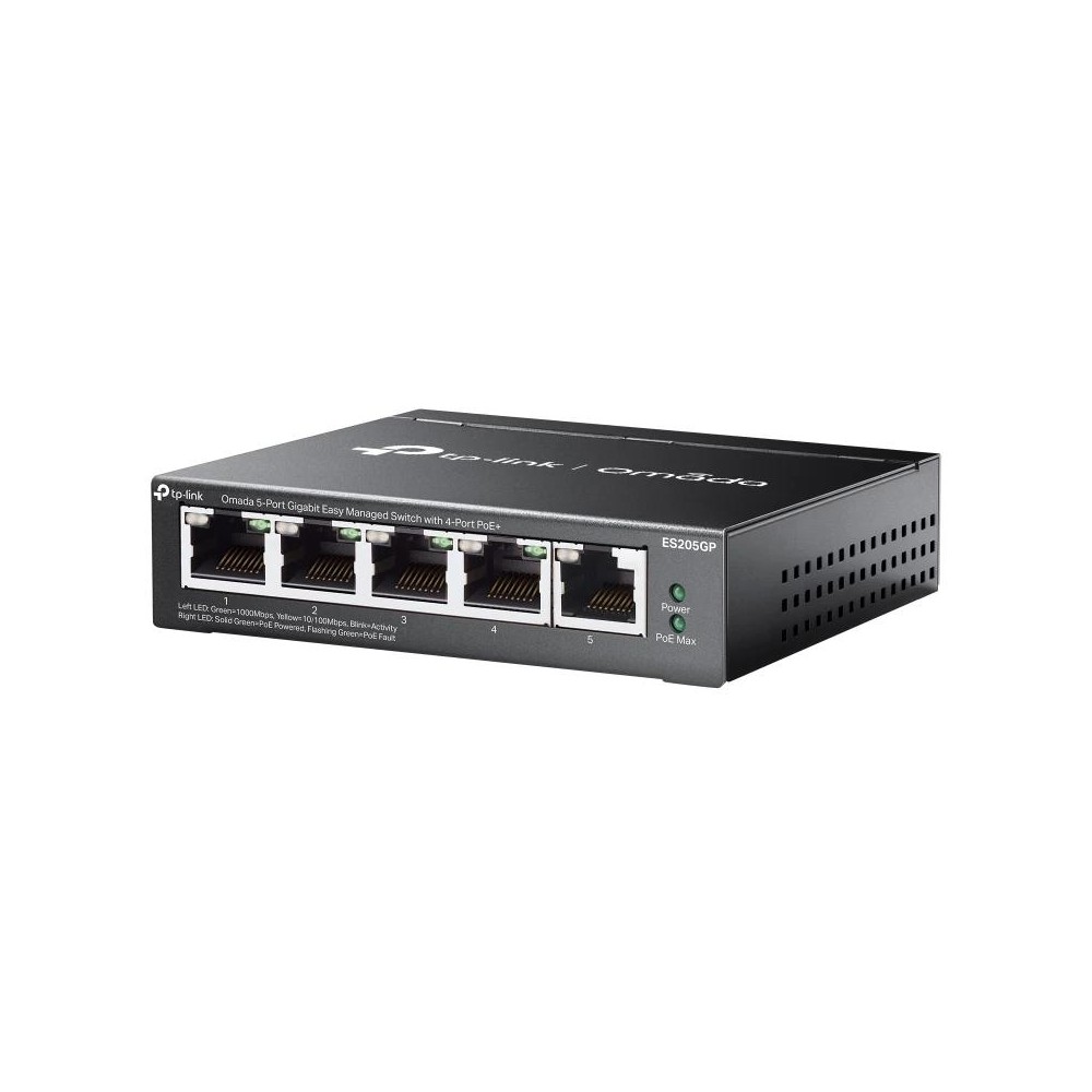 Tp-link es205gp switch 4xgb poe+ 1xgb 65w desktop