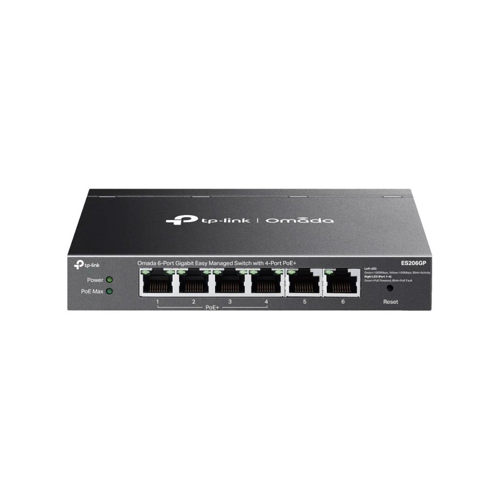 Tp-link es206gp switch 4xgb poe+ 2xgb 65w desktop