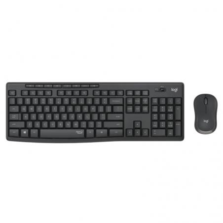 Logitech mk295 teclado y raton inalambrico negro